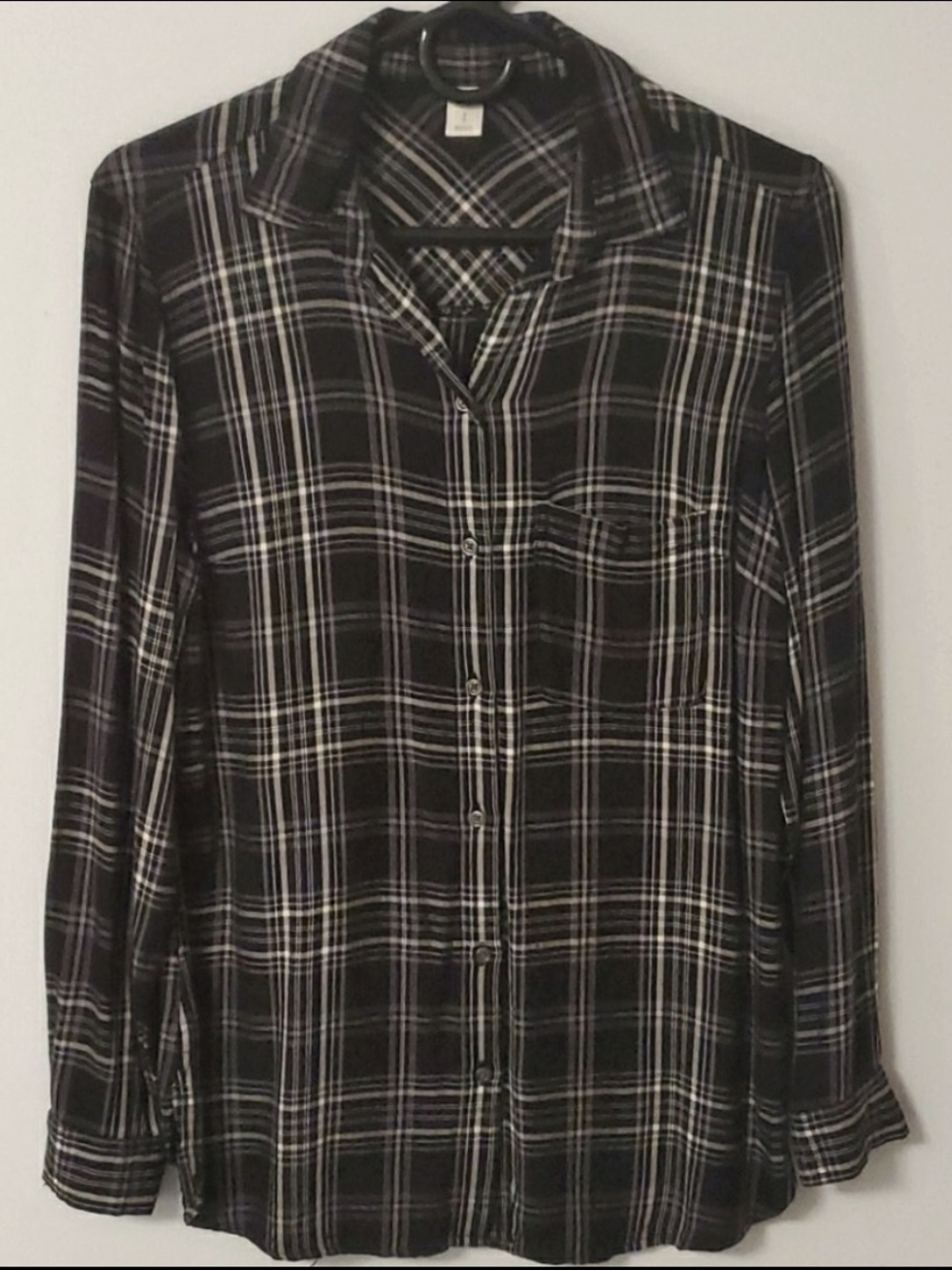 Old Navy Oversized Flannel Black 
Medium